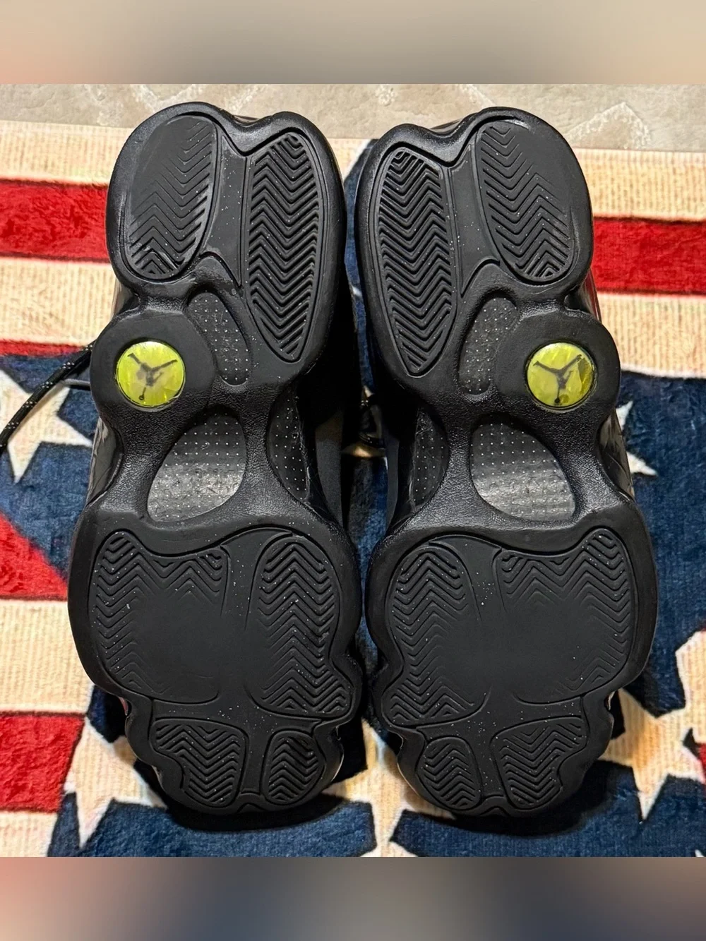 Men’s Air Jordan 13 Black Cat Beaters, Size - 10